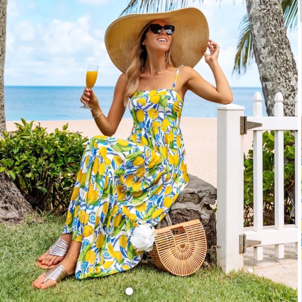 Kenny Flowers The Positano Resort Dress Size Large 🍋